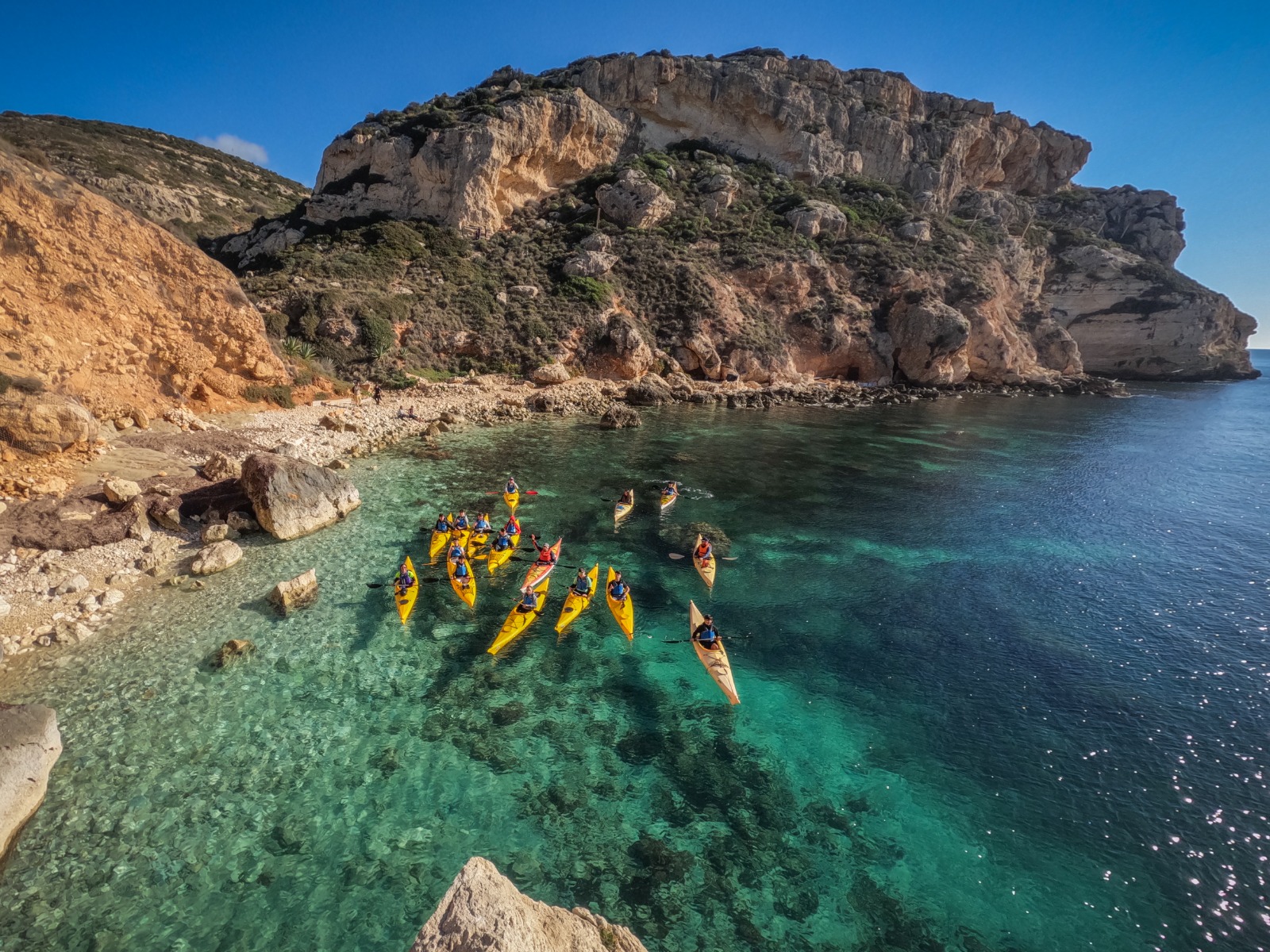 Itinerário de caiaque até Sella del Diavolo