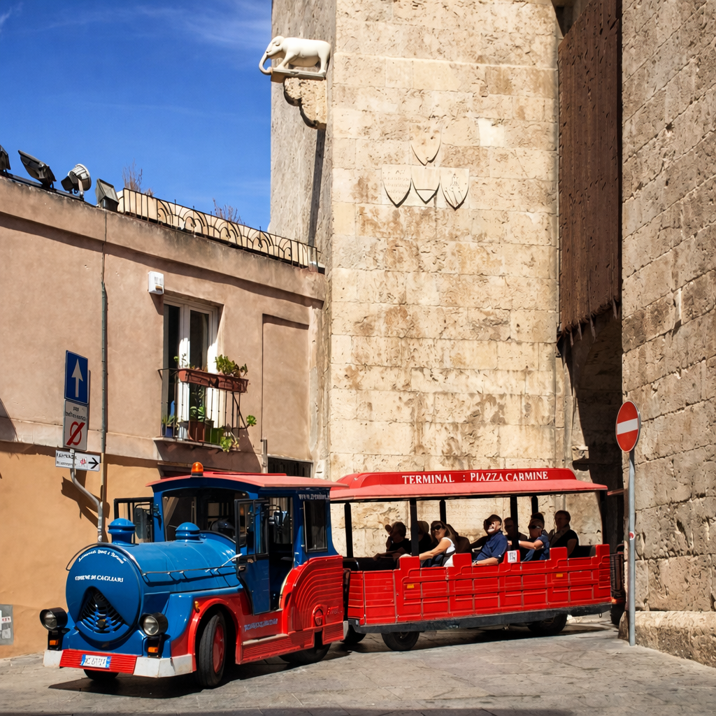 Metade do city tour no centro histórico de Cagliari