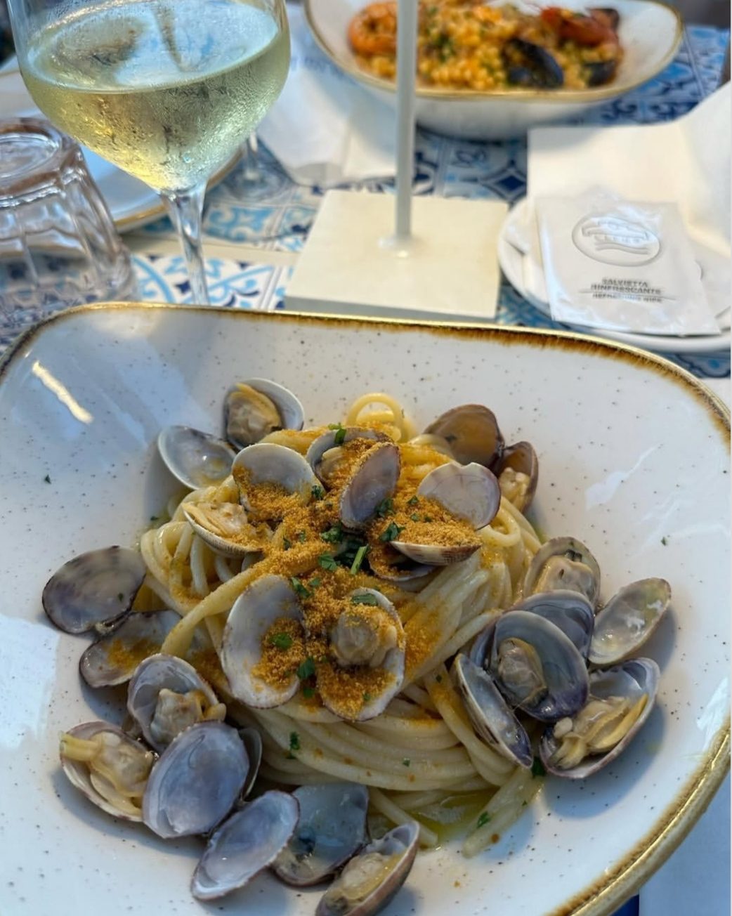 Piatto di mare da Otium al Poetto